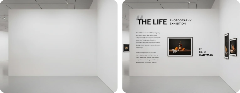 Exhibition Interior Feature Wall – Plaster